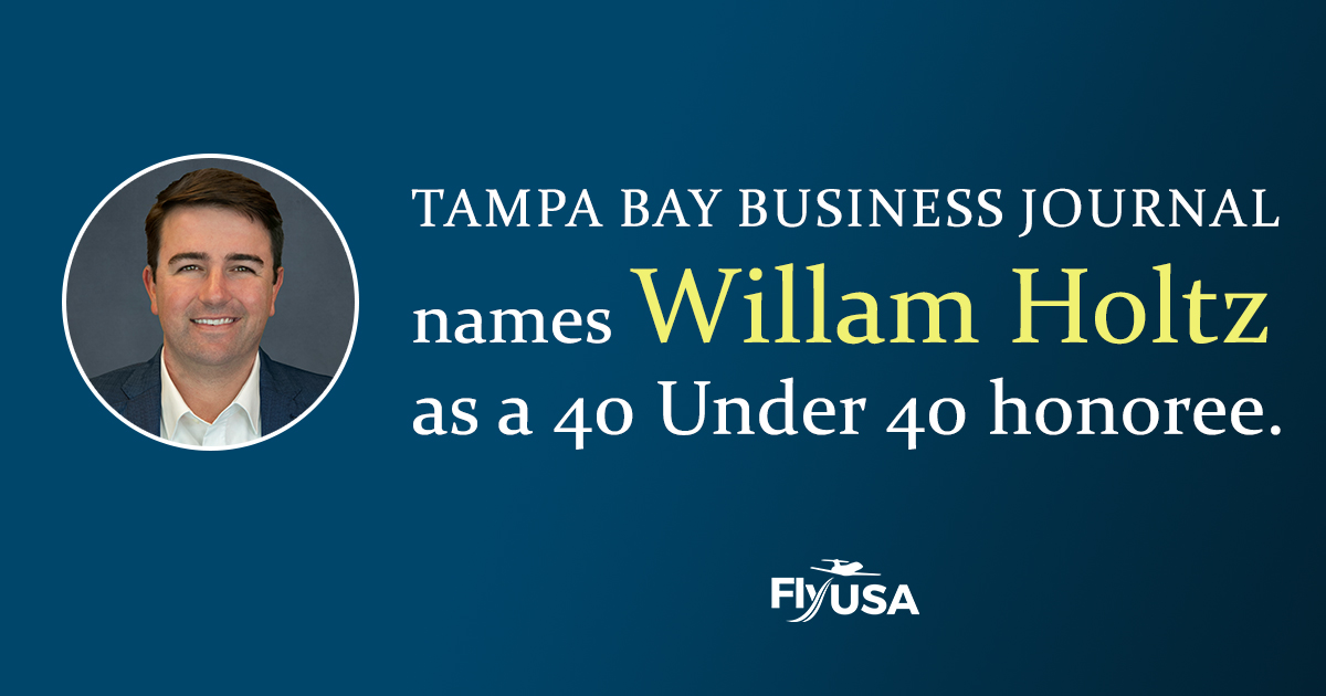 Tampa Bay Business Jounal William Holz 40 Under 40 Honoree