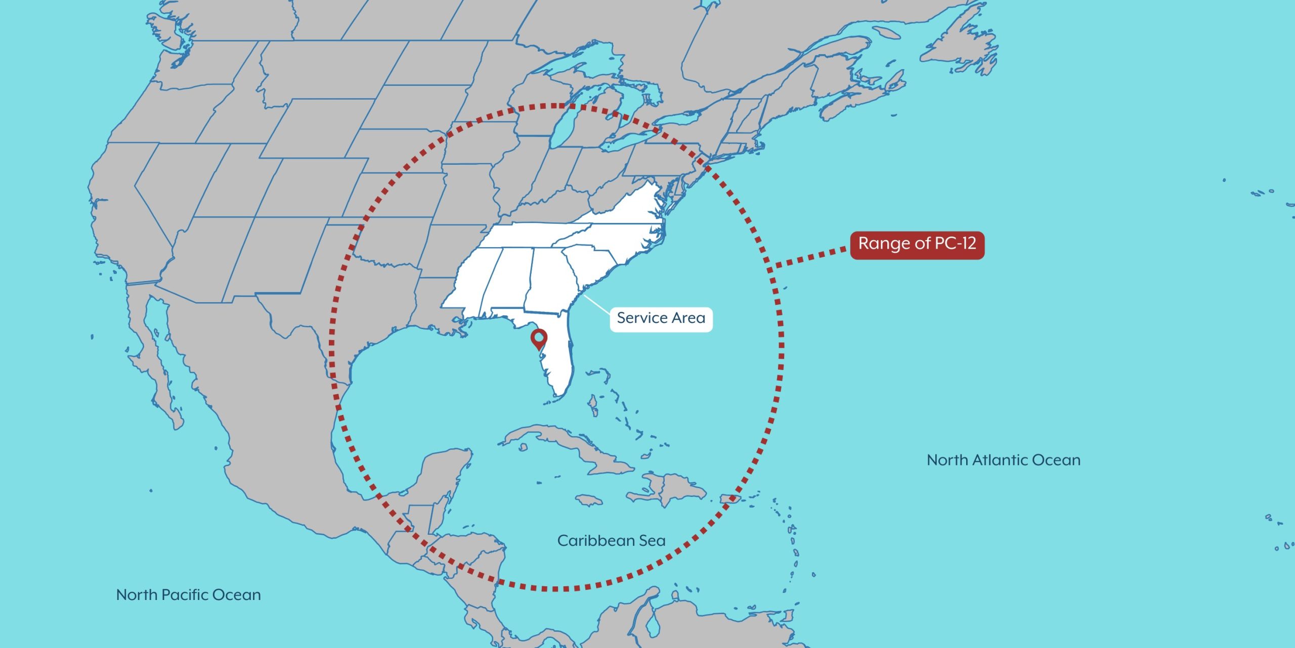 FlyUSA PC12 Service area